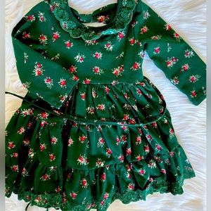 Sweet Honey Christmas Dress 12 month